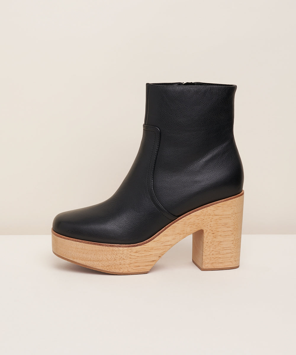 Paz Clog Boot, Black – Charlotte Stone