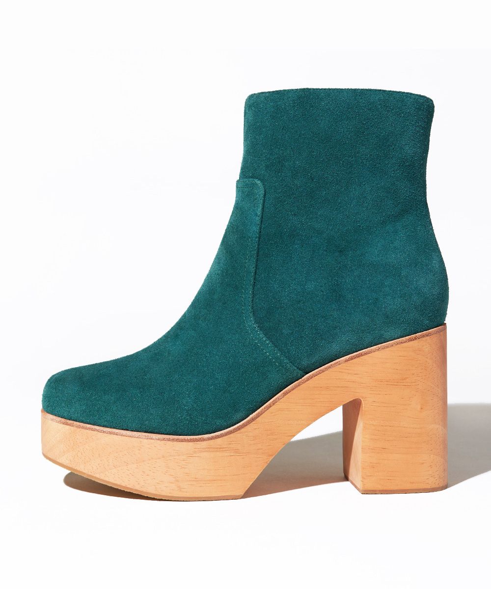 Emerald green 2024 suede boots