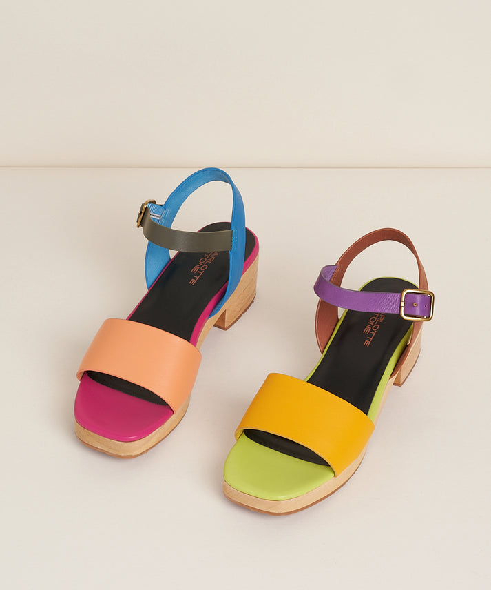 Allie Low Clog Sandal, Nassau Multi Color – Charlotte Stone