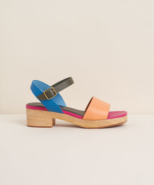 Allie Low Clog Sandal, Nassau Multi Color – Charlotte Stone