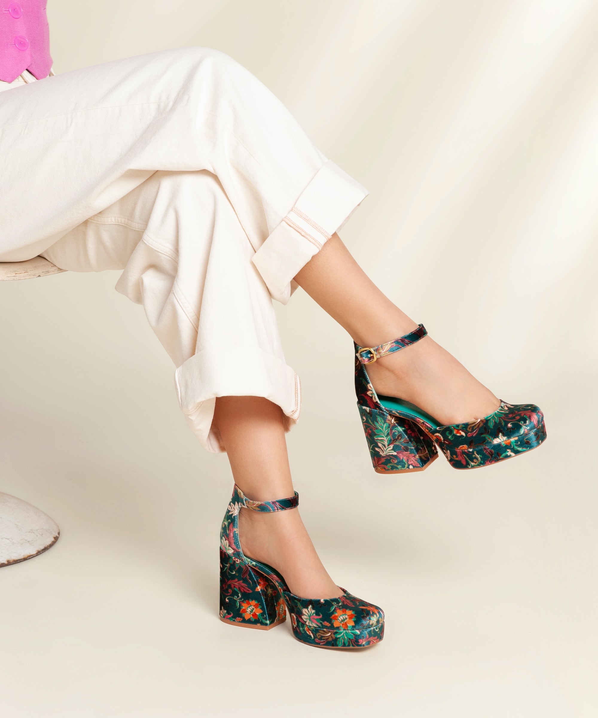 Fran Mary Jane Platform, Hani Velvet – Charlotte Stone