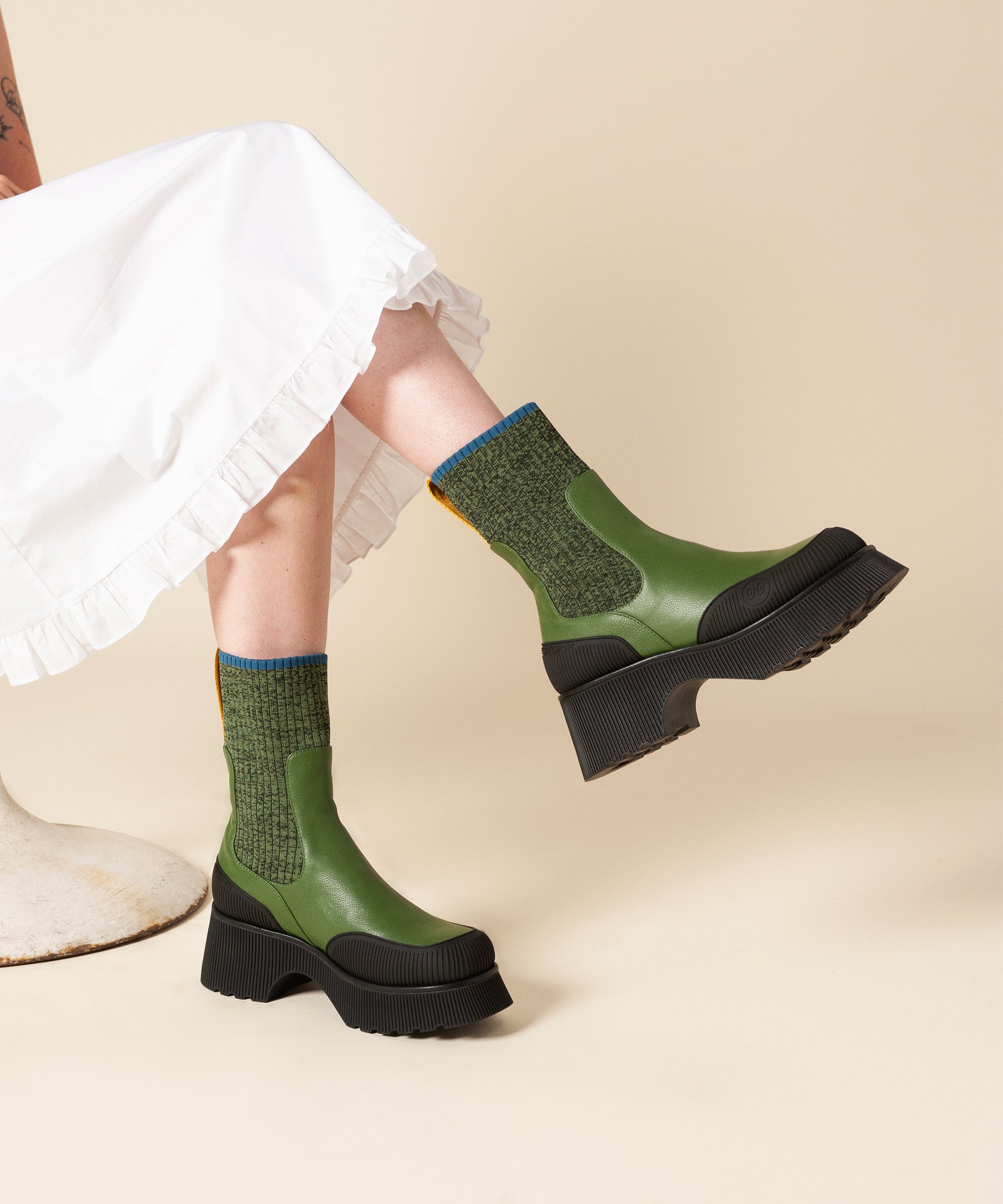 Moss green boots best sale