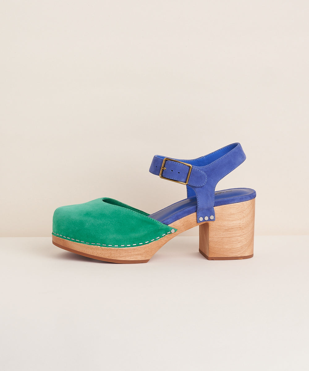 Maud Two Tone Mary Jane Clog, Royal & Kite – Charlotte Stone