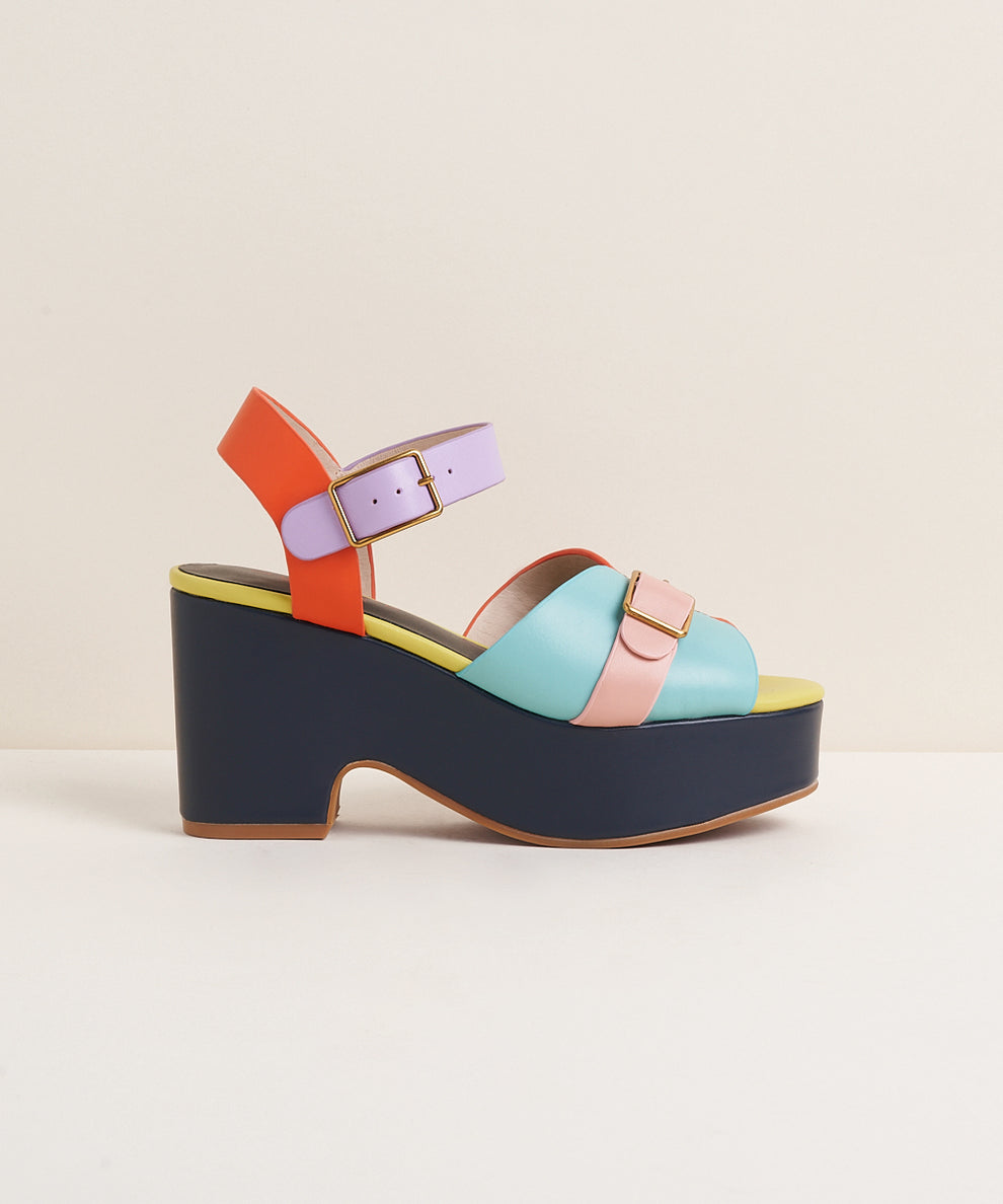 Raf Chunky Platform Sandal, Solimar Multi – Charlotte Stone