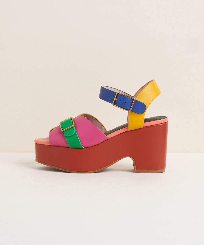 Raf Chunky Platform Sandal, Solimar Multi – Charlotte Stone